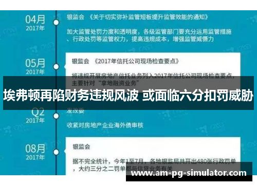 埃弗顿再陷财务违规风波 或面临六分扣罚威胁